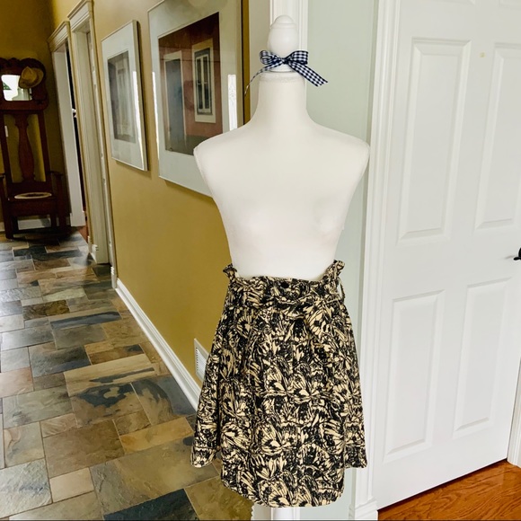 Anthropologie•Cotélac•Size 2•NWOT•Paper Bag Waist Skirt•Reversible Tie Belt🌼 - Picture 4 of 15
